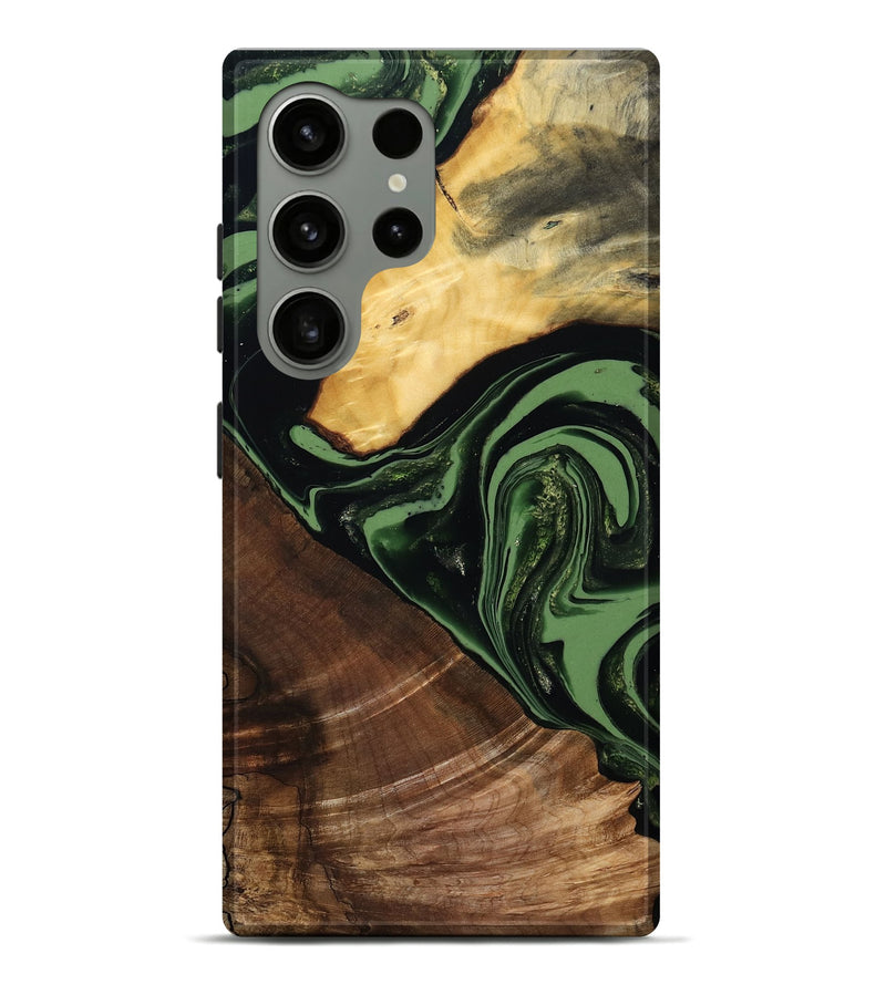 Galaxy S24 Ultra Wood Live Edge Phone Case - Elden (Green, 807710)