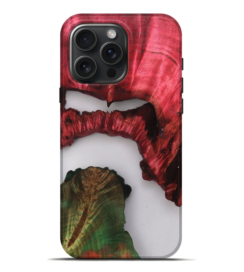 iPhone 16 Pro Max Wood Live Edge Phone Case - Rihanna (Clear, 807717)