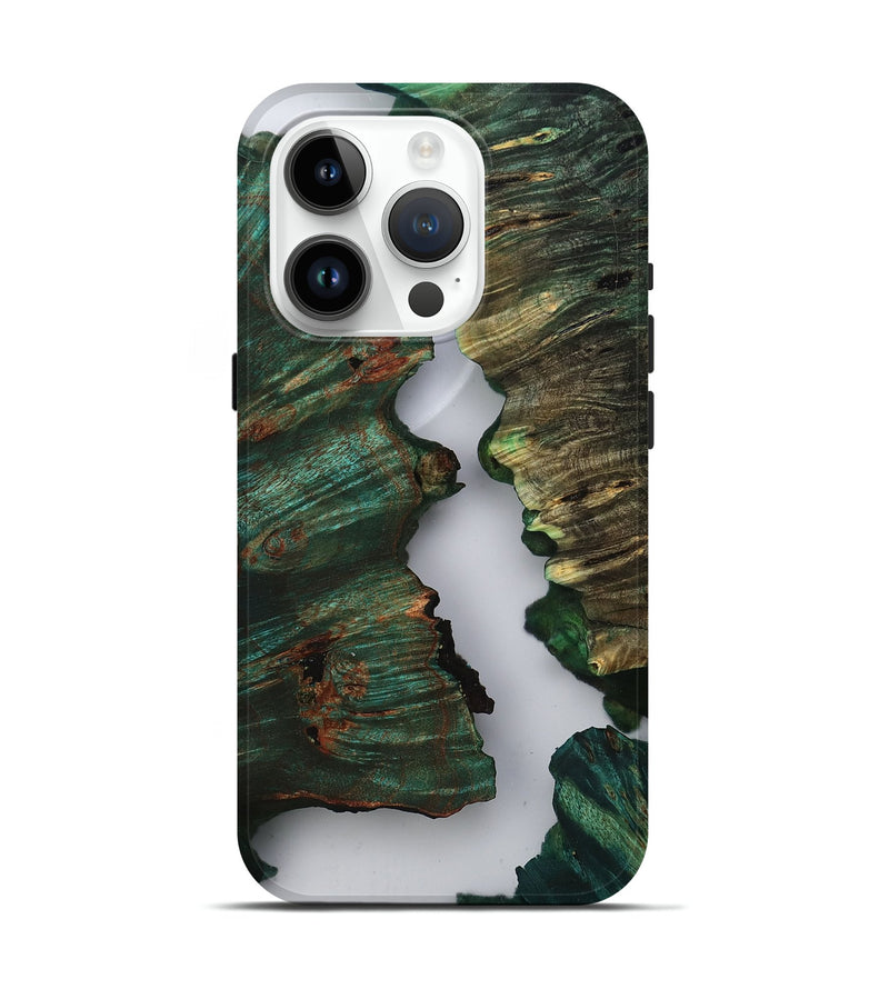 iPhone 15 Pro Wood Live Edge Phone Case - Kimber (Clear, 807727)