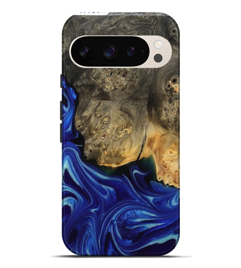 Pixel 10 Pro XL Wood Live Edge Phone Case - Iyana (Blue, 807751)