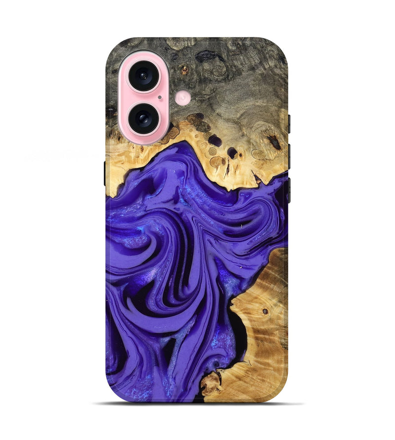 iPhone 17 Wood Live Edge Phone Case - Shyla (Purple, 807757)
