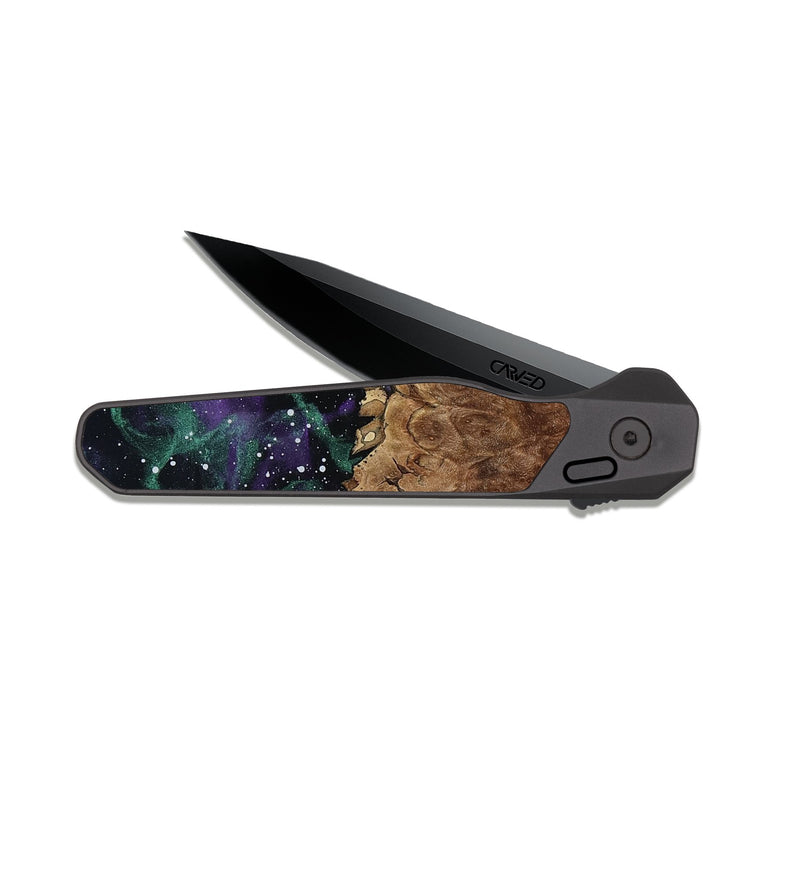 EDC Dark Slate Wood Pocket Knife - Desiree (Cosmos, 807785)
