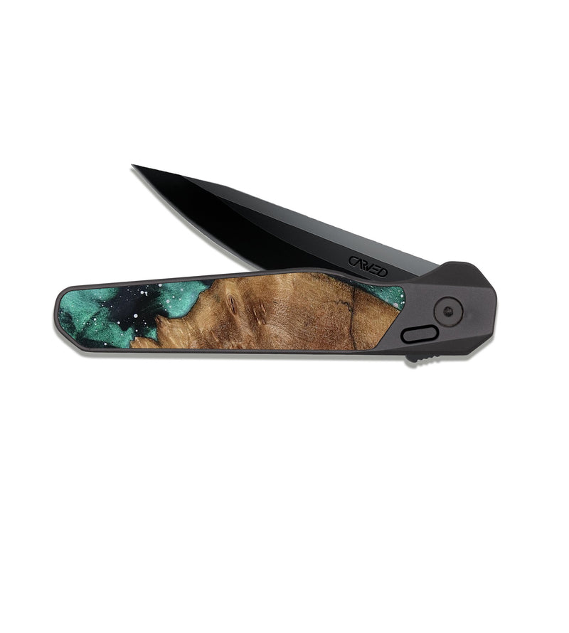 EDC Dark Slate Wood Pocket Knife - Zachary (Cosmos, 807809)