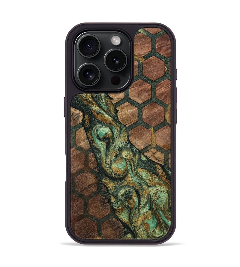iPhone 16 Pro Wood Phone Case - Amiya (Pattern, 807853)