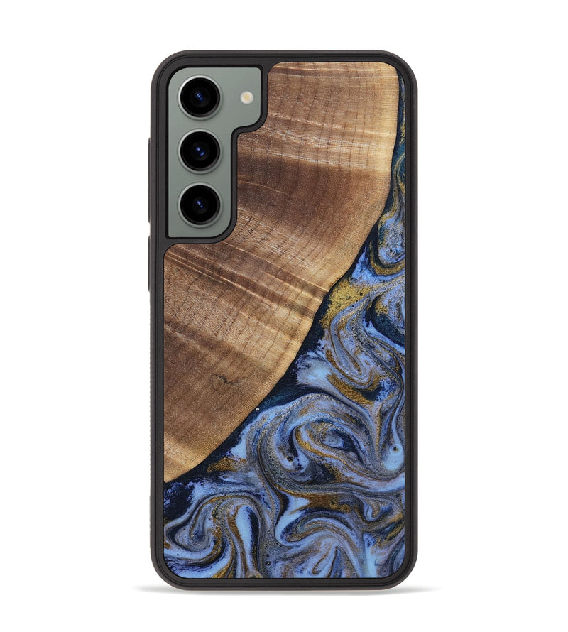 Galaxy S23 Plus Wood Phone Case - Lee (Teal & Gold, 807866)