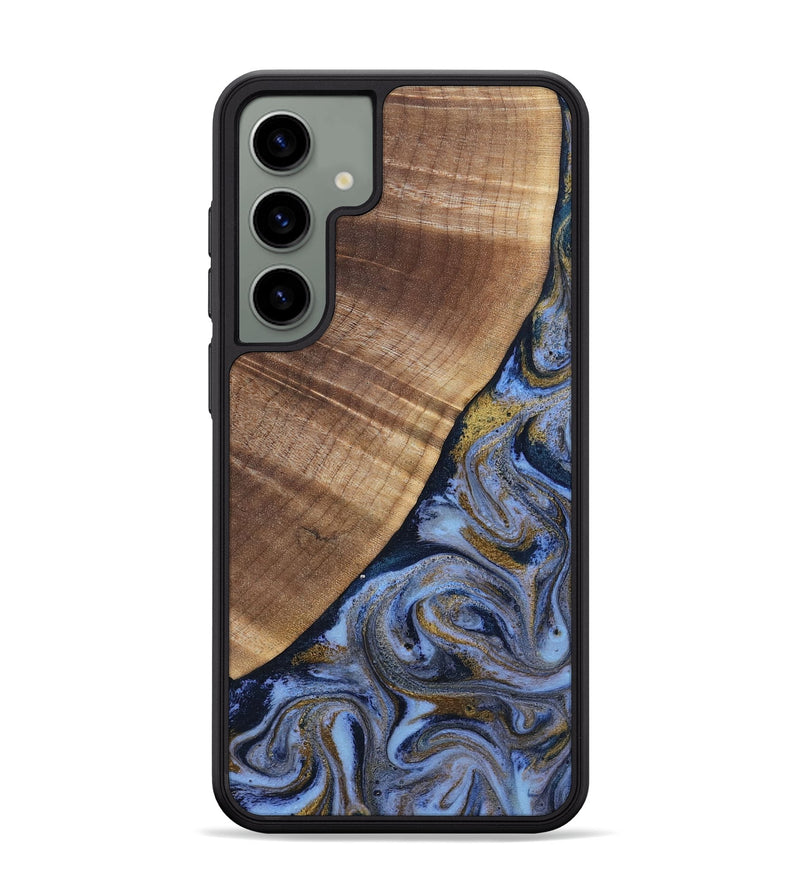 Galaxy S24 Plus Wood Phone Case - Lee (Teal & Gold, 807866)