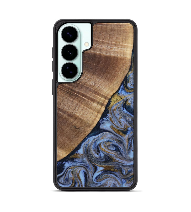 Galaxy S26 Plus Wood Phone Case - Lee (Teal & Gold, 807866)