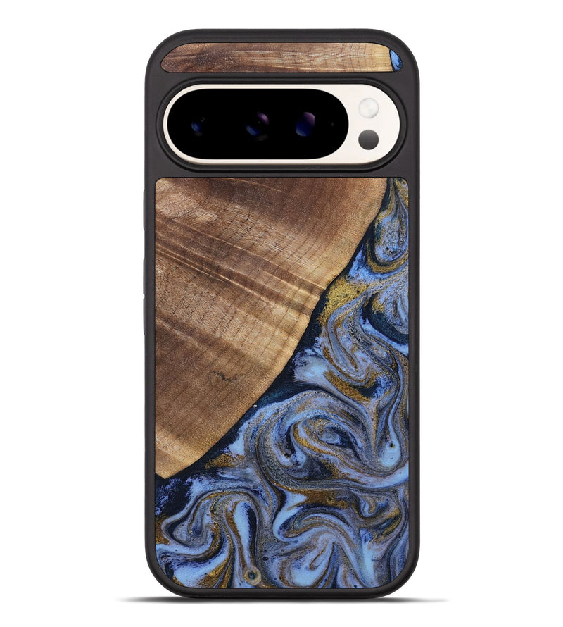Pixel 10 Pro XL Wood Phone Case - Lee (Teal & Gold, 807866)