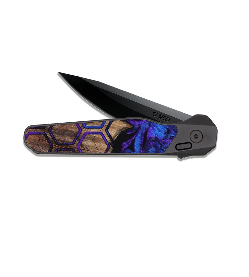 EDC Dark Slate Wood Pocket Knife - Ryker (Pattern, 807878)