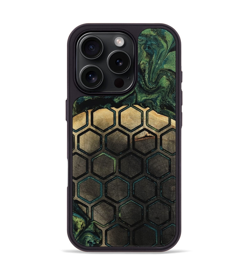 iPhone 16 Pro Wood Phone Case - Elvira (Pattern, 807881)