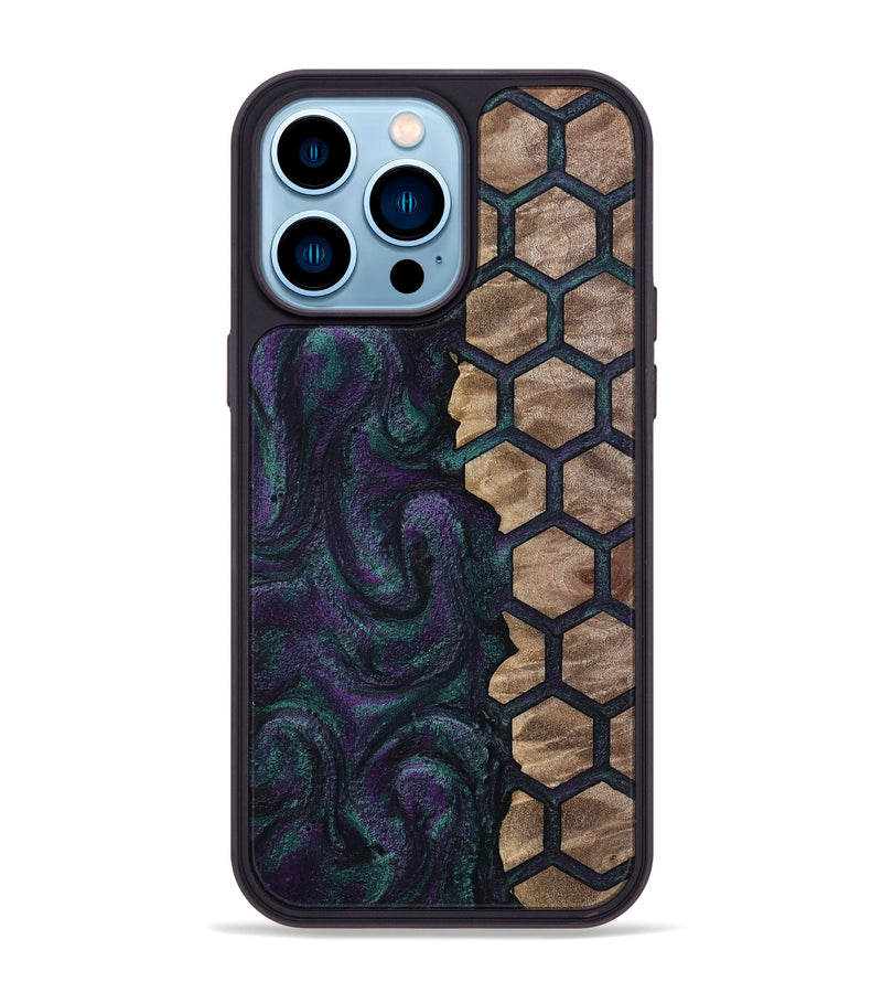 iPhone 14 Pro Max Wood Phone Case - Sofia (Pattern, 807892)