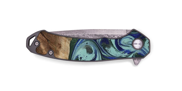 EDC Wood Pocket Knife - Tara (Green, 807895)