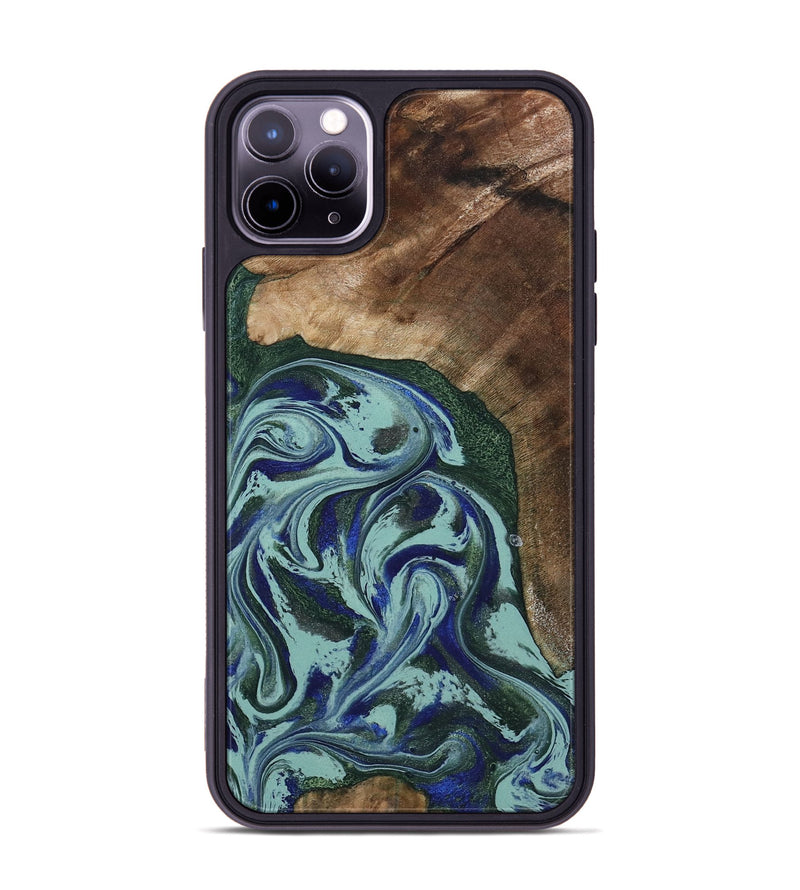 iPhone 11 Pro Max Wood Phone Case - Tara (Green, 807895)