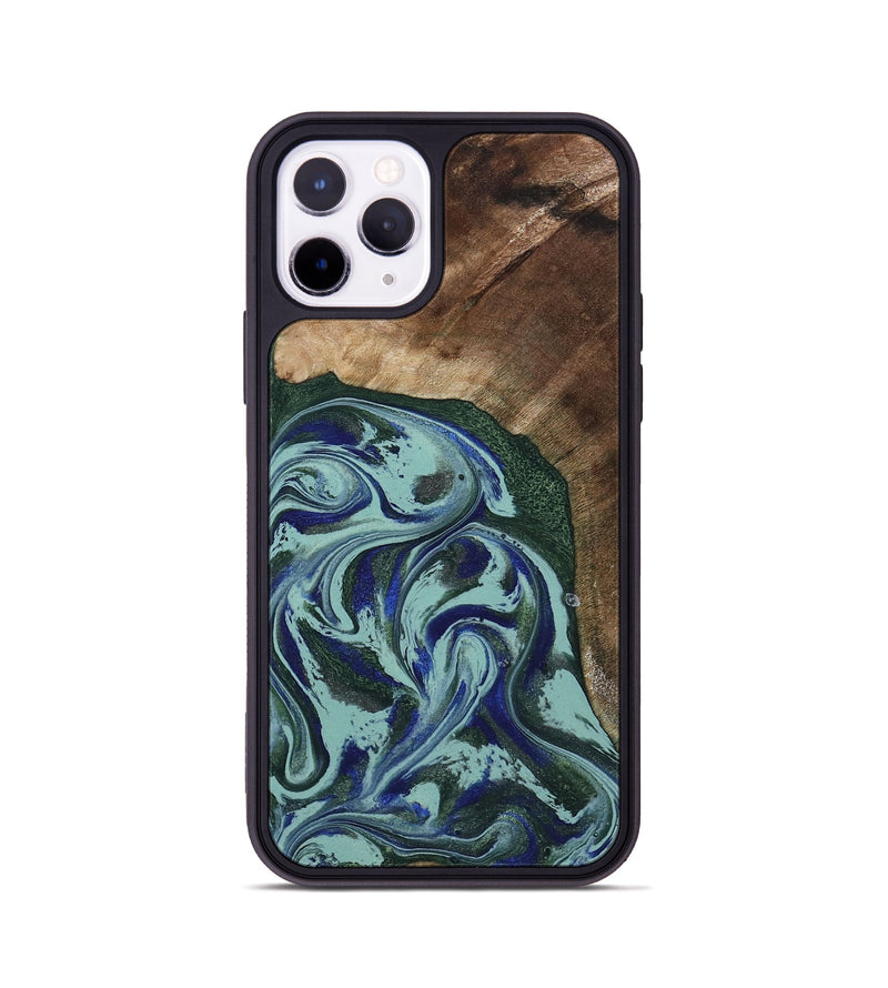 iPhone 11 Pro Wood Phone Case - Tara (Green, 807895)