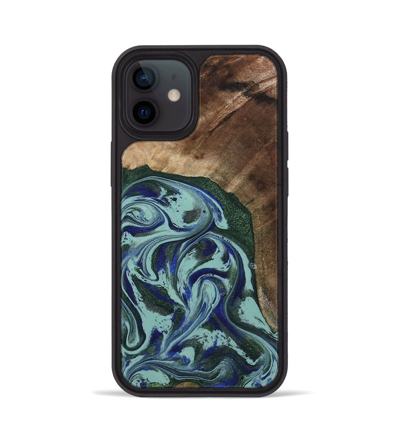 iPhone 12 Wood Phone Case - Tara (Green, 807895)