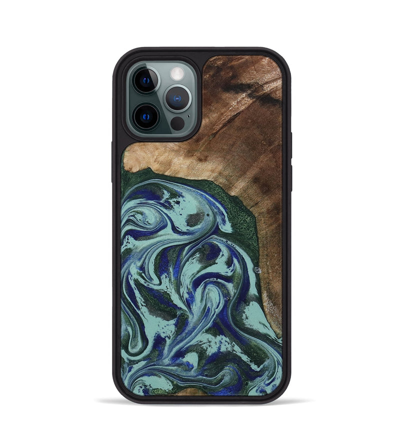 iPhone 12 Pro Wood Phone Case - Tara (Green, 807895)