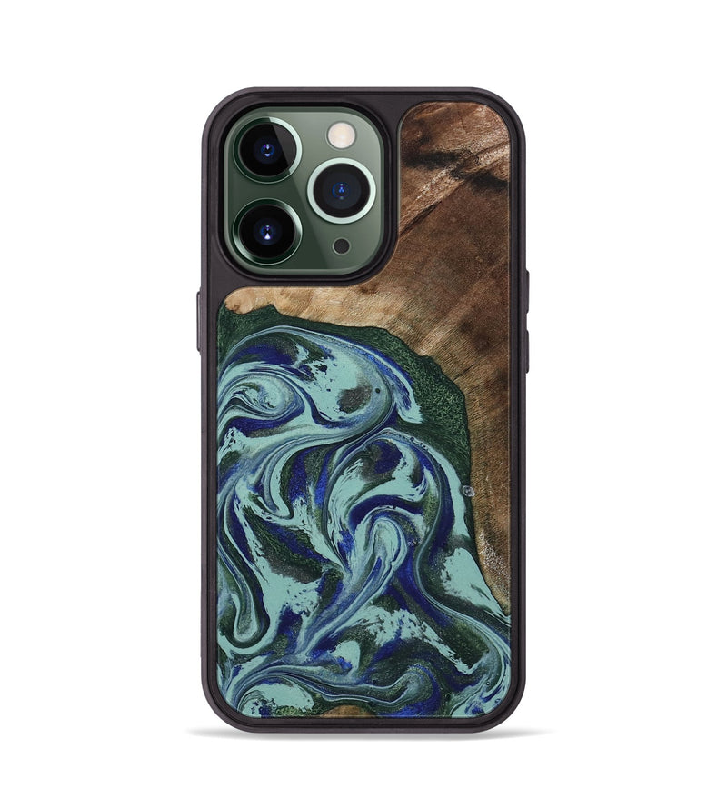 iPhone 13 Pro Wood Phone Case - Tara (Green, 807895)