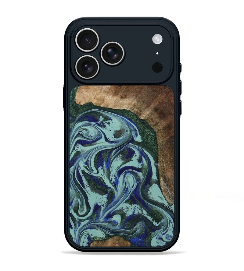 iPhone 17 Pro Max Wood Phone Case - Tara (Green, 807895)