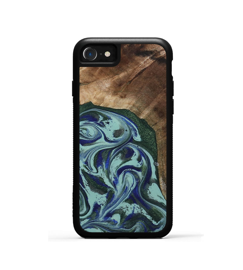 iPhone SE Wood Phone Case - Tara (Green, 807895)