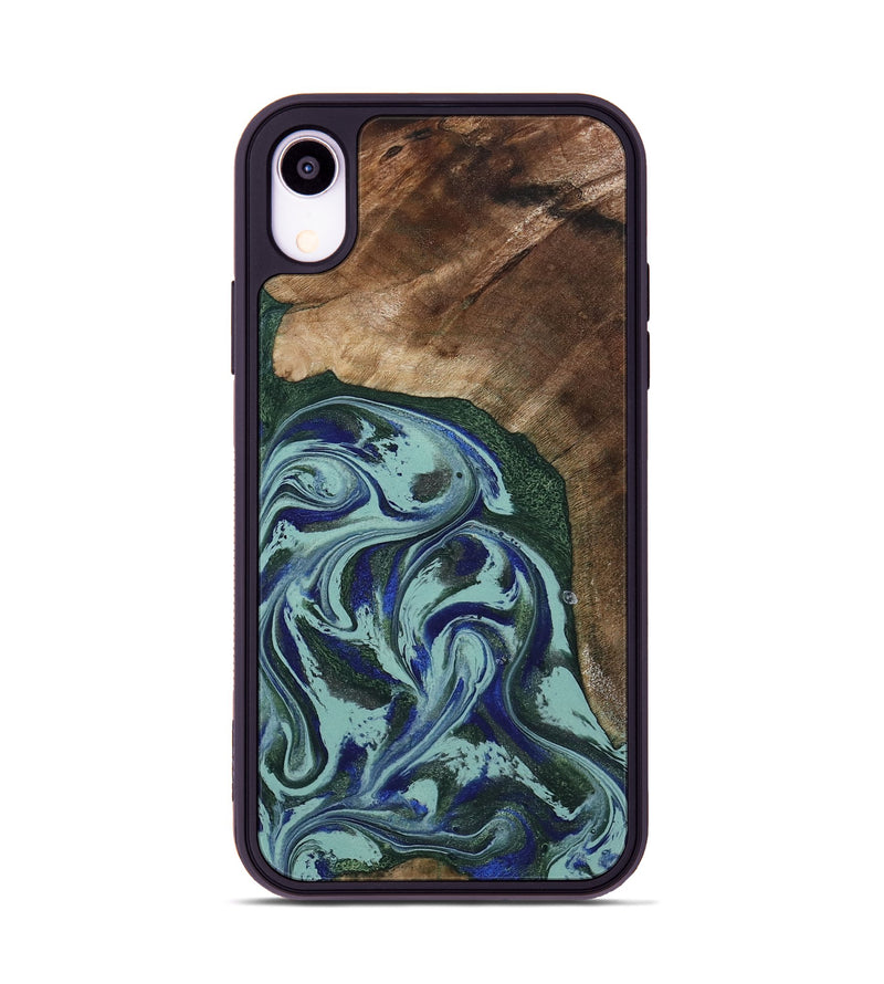 iPhone Xr Wood Phone Case - Tara (Green, 807895)