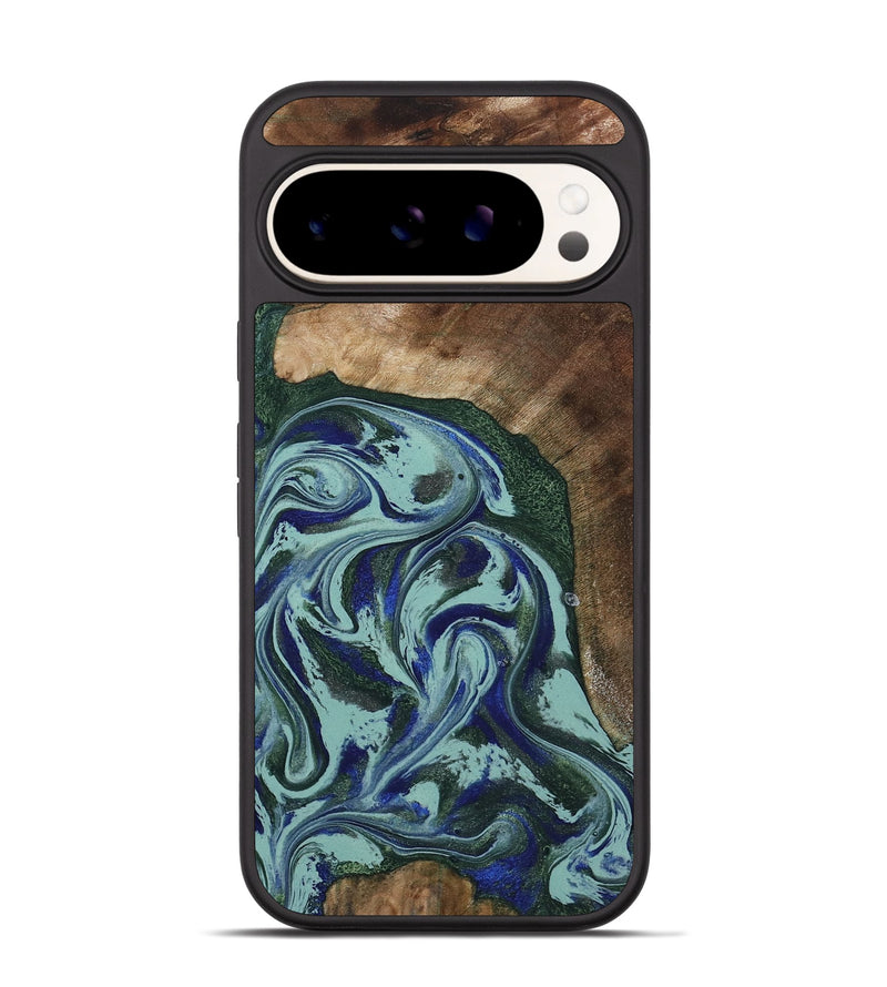Pixel 9 Wood Phone Case - Tara (Green, 807895)