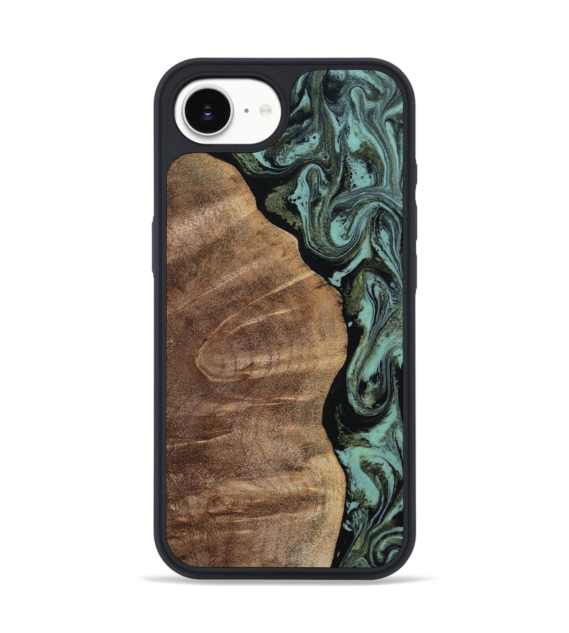 iPhone 16e Wood Phone Case - Lavar (Green, 807896)