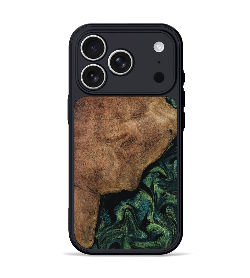 iPhone 17 Pro Wood Phone Case - Zaire (Green, 807900)