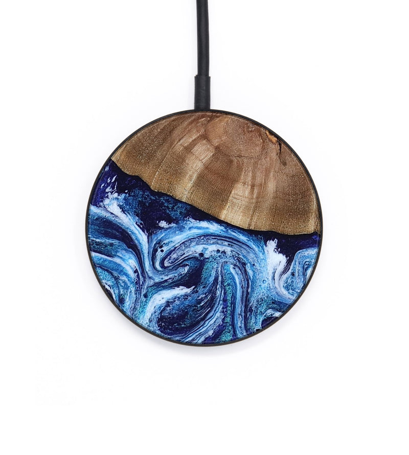 Circle Wood Wireless Charger - Loren (Blue, 807914)