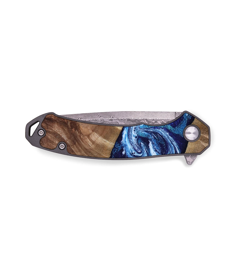 EDC Wood Pocket Knife - Loren (Blue, 807914)