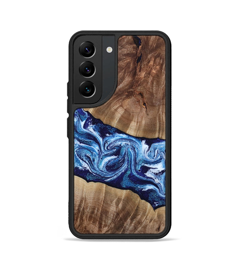 Galaxy S22 Wood Phone Case - Loren (Blue, 807914)