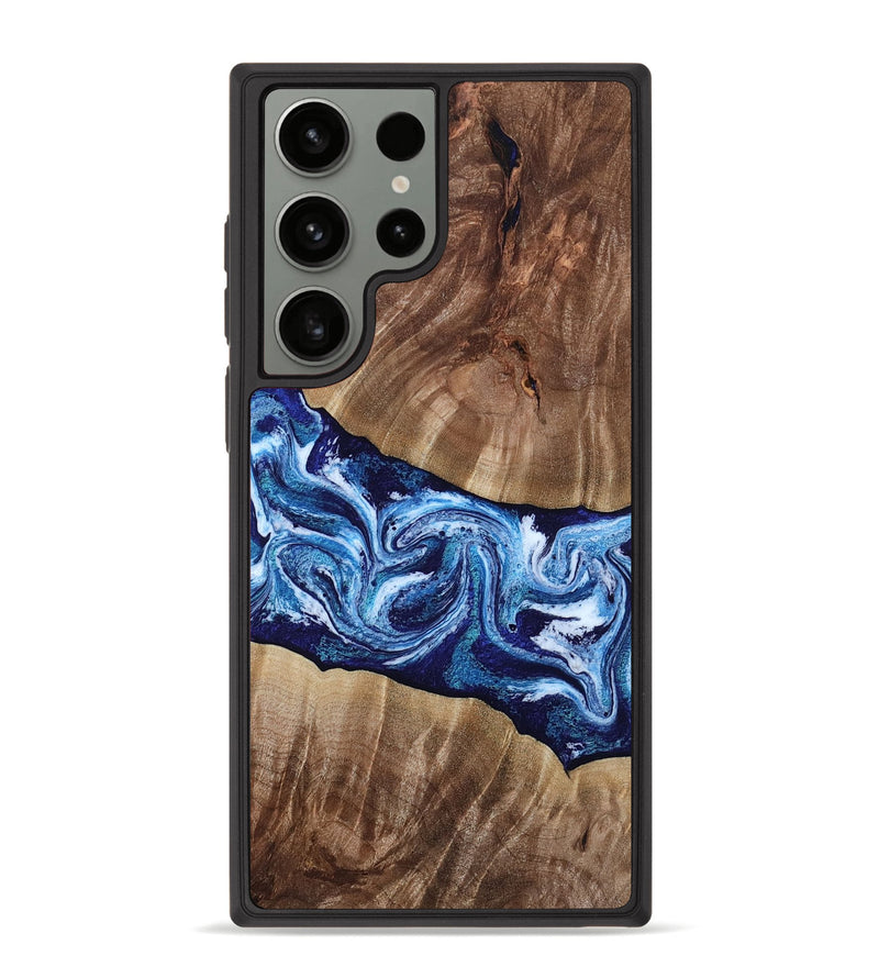 Galaxy S23 Ultra Wood Phone Case - Loren (Blue, 807914)