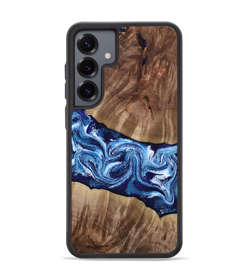 Galaxy S25 Plus Wood Phone Case - Loren (Blue, 807914)