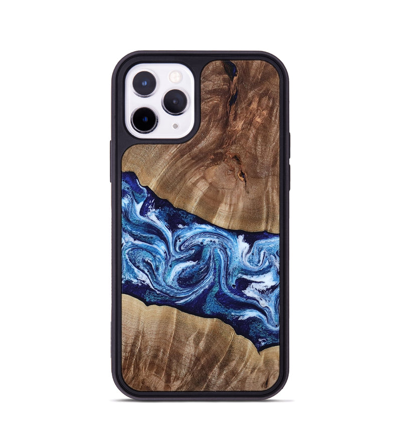 iPhone 11 Pro Wood Phone Case - Loren (Blue, 807914)