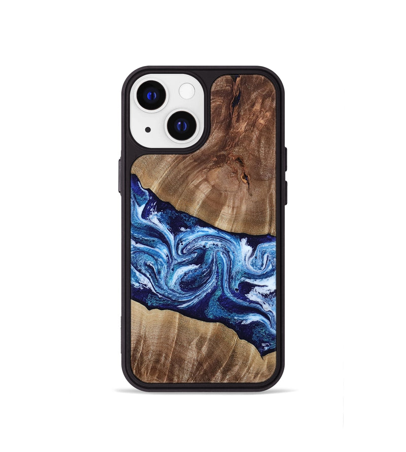 iPhone 13 mini Wood Phone Case - Loren (Blue, 807914)