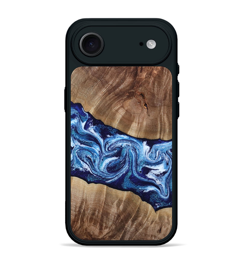 iPhone 17 Air Wood Phone Case - Loren (Blue, 807914)