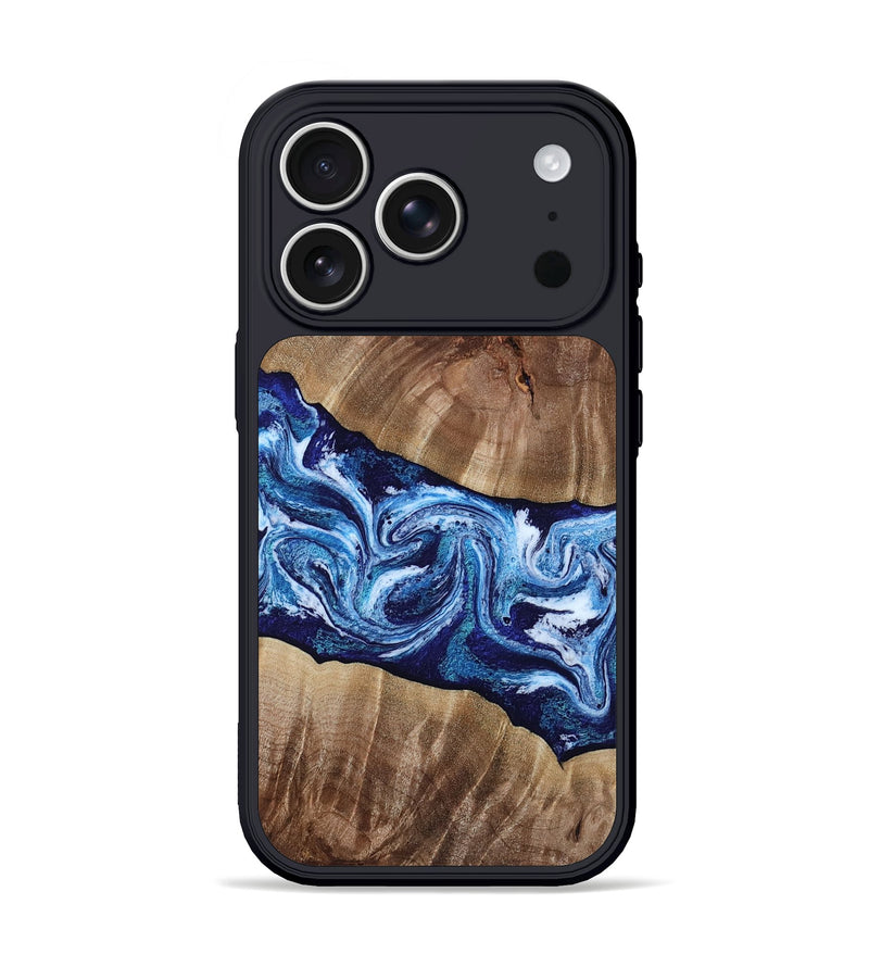 iPhone 17 Pro Wood Phone Case - Loren (Blue, 807914)