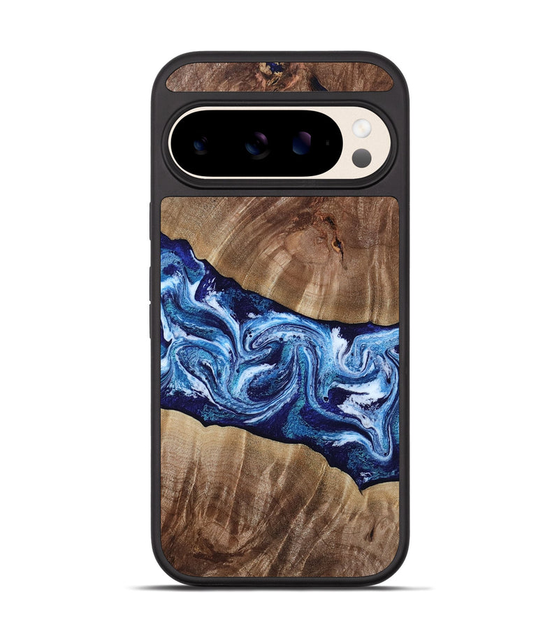 Pixel 10 Wood Phone Case - Loren (Blue, 807914)