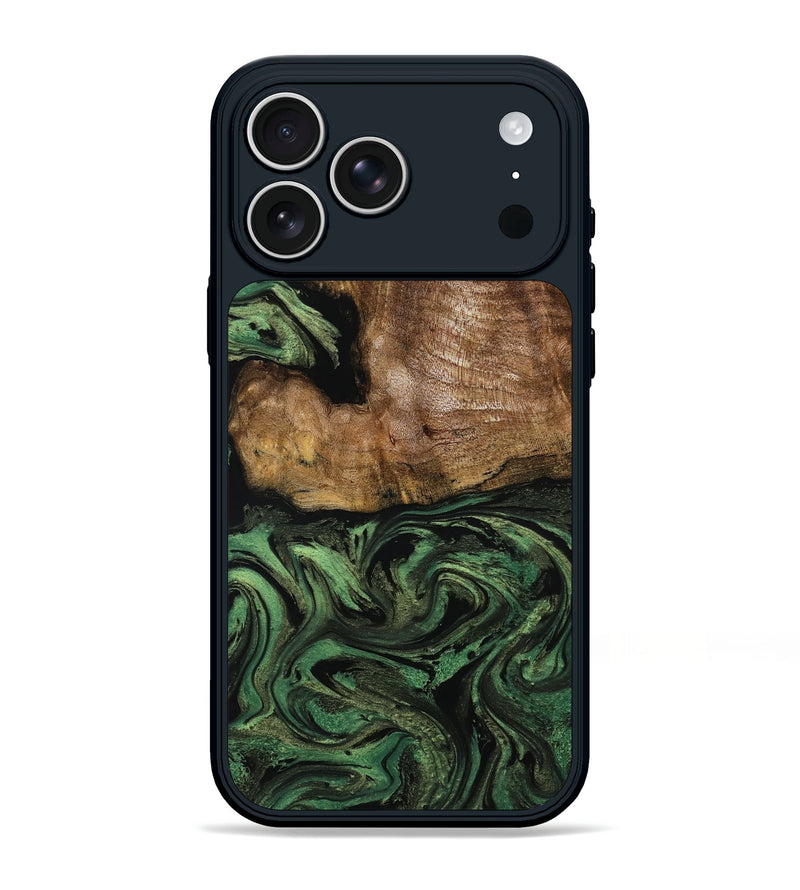 iPhone 17 Pro Max Wood Phone Case - Terrie (Green, 807930)