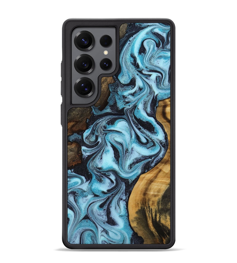 Galaxy S25 Ultra Wood Phone Case - Ethel (Blue, 807935)
