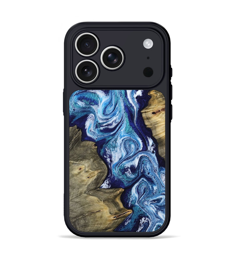 iPhone 17 Pro Wood Phone Case - Haywood (Blue, 807936)