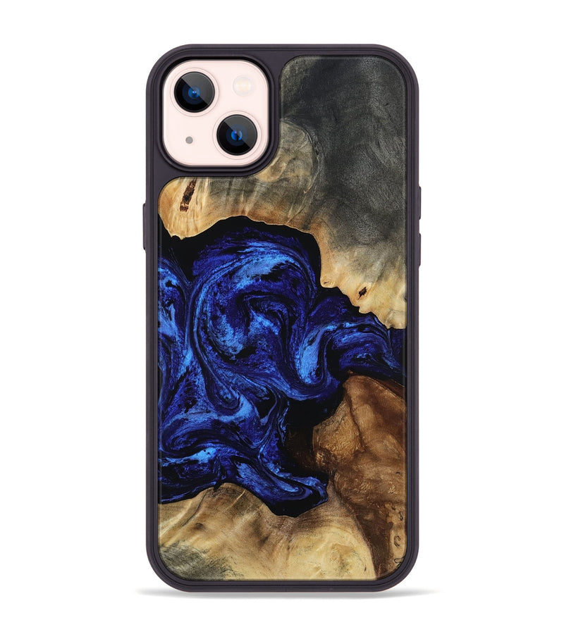 iPhone 14 Plus Wood Phone Case - Tamera (Blue, 807937)