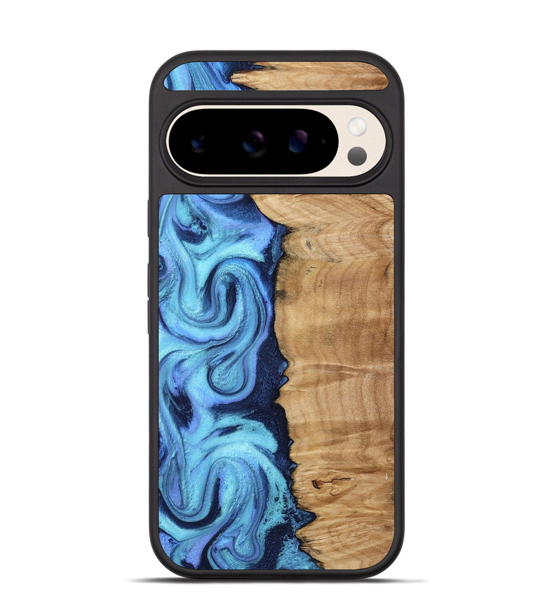 Pixel 10 Pro Wood Phone Case - Camilla (Blue, 807938)