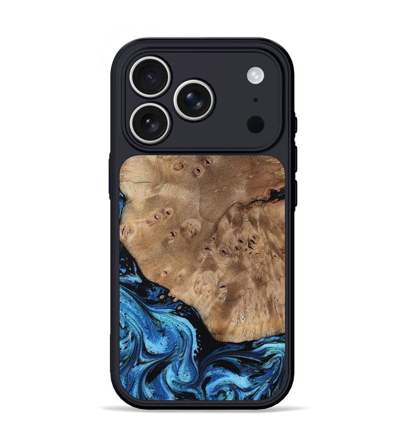 iPhone 17 Pro Wood Phone Case - Xena (Blue, 807940)