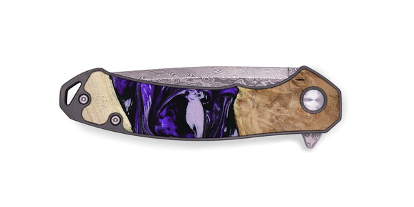 EDC Wood Pocket Knife - Israel (Purple, 807943)