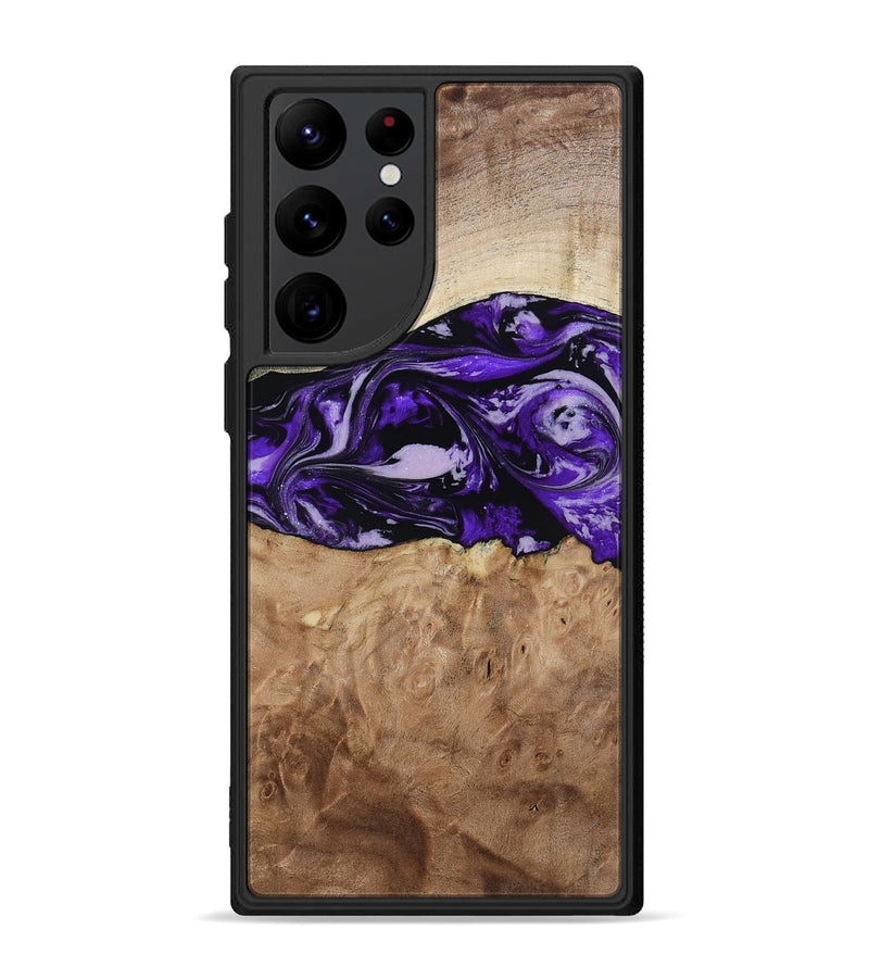 Galaxy S22 Ultra Wood Phone Case - Israel (Purple, 807943)