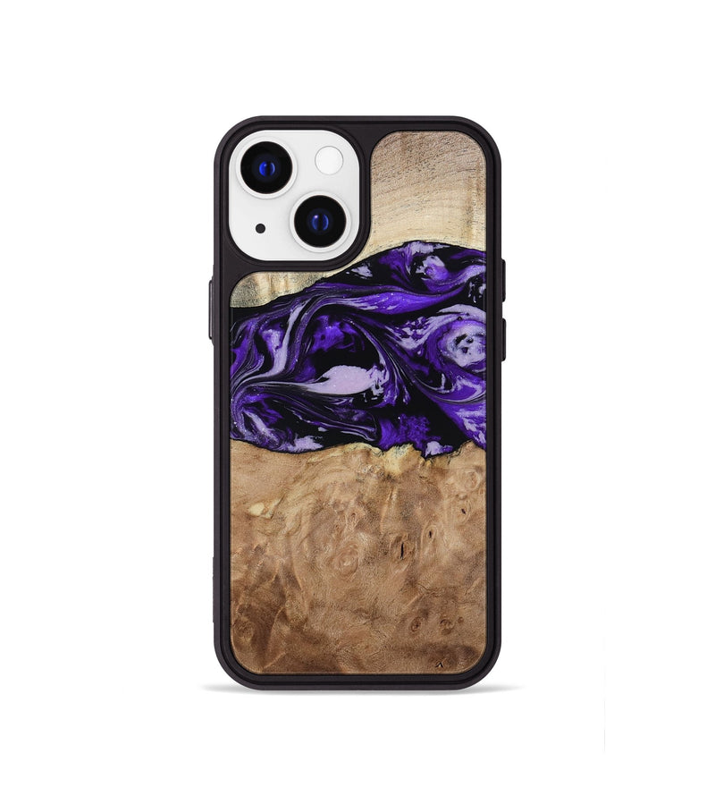 iPhone 13 mini Wood Phone Case - Israel (Purple, 807943)