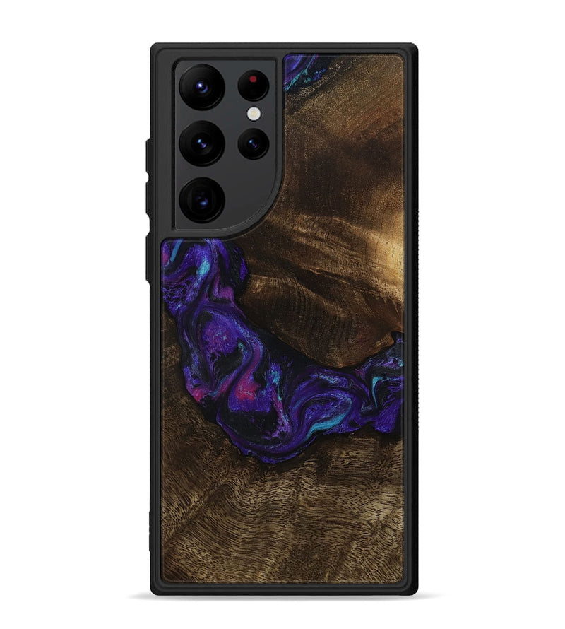 Galaxy S22 Ultra Wood Phone Case - Stewart (Purple, 807944)