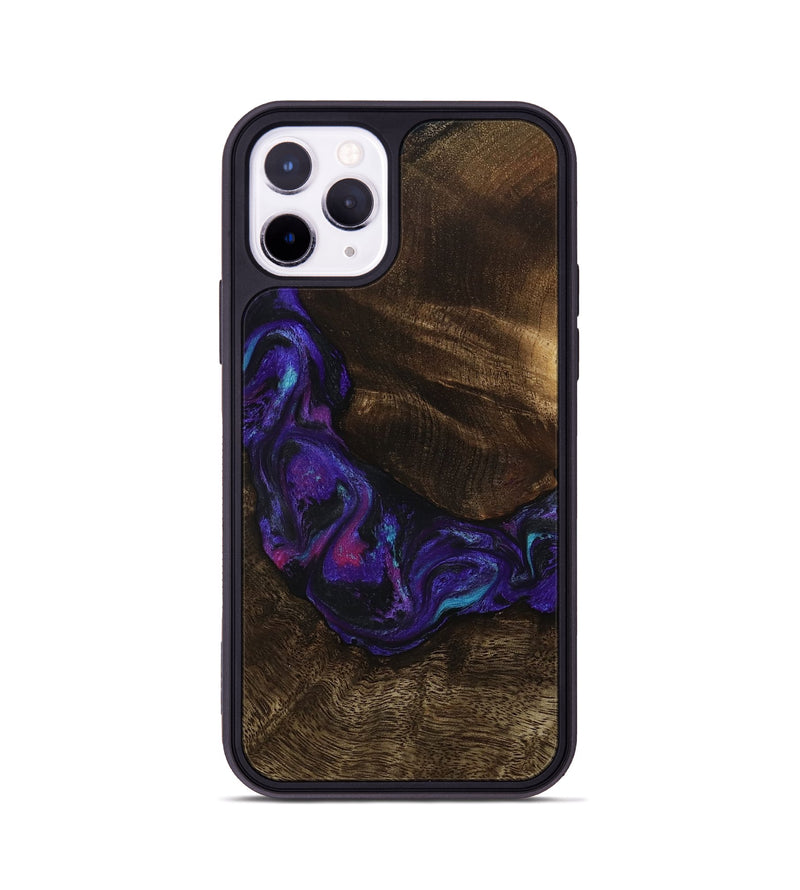 iPhone 11 Pro Wood Phone Case - Stewart (Purple, 807944)