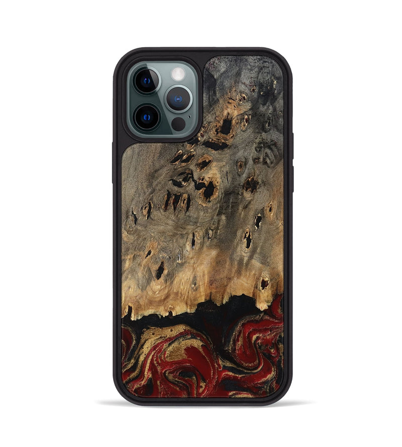 iPhone 12 Pro Wood Phone Case - Gaven (Red, 807948)