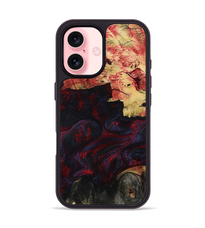 iPhone 16 Wood Phone Case - Averie (Red, 807952)